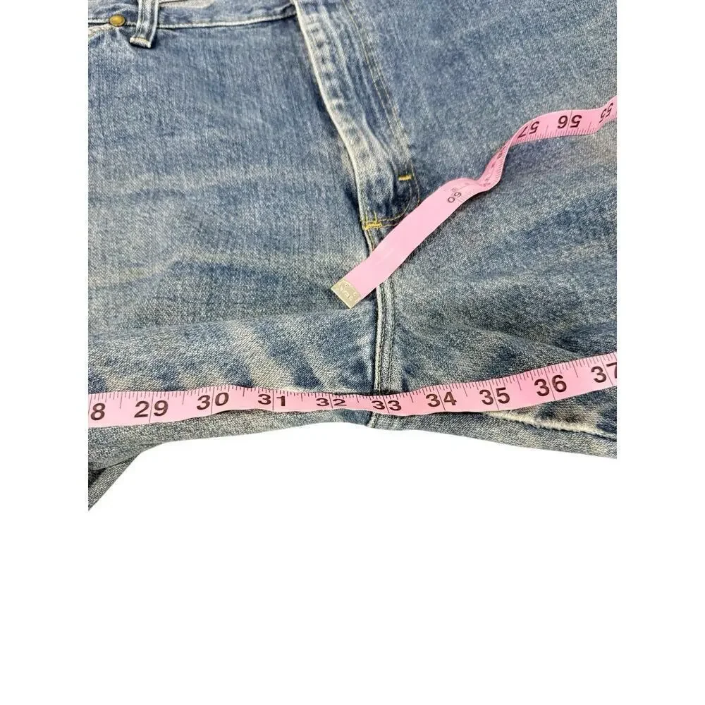 Wrangler George Straight Cowboy Cut Jeans Stained Well Worn 38X32